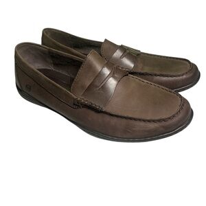Born Men's 12M Brown Leather Loafers